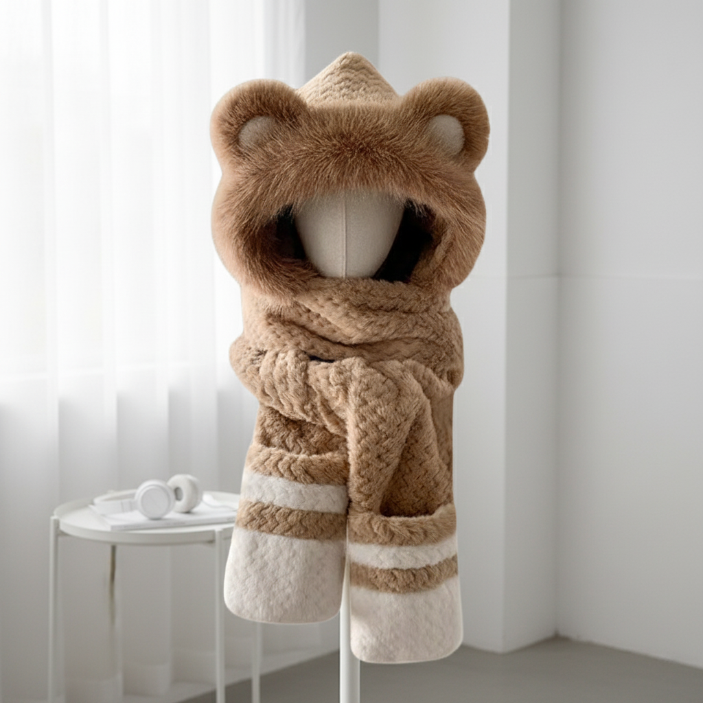 TeddyWear™ Bear Fleece Hood