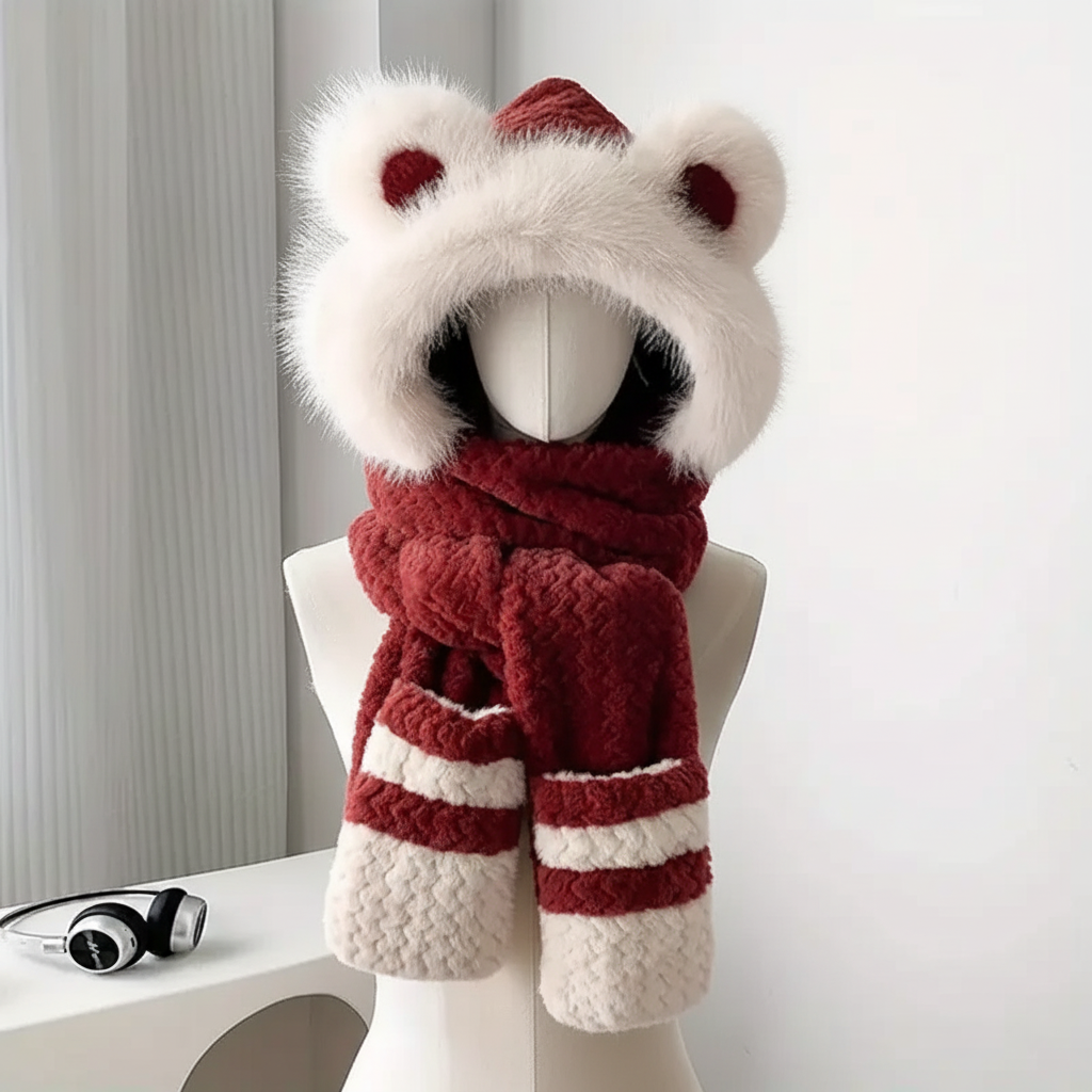 TeddyWear™ Bear Fleece Hood